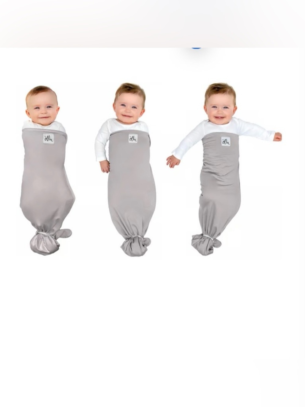 The Ollie World Swaddle Gray Like New